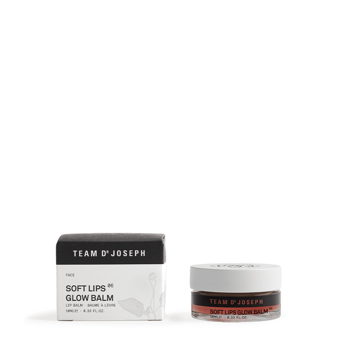 Nachhaltige Verpackung des Team Dr Joseph Soft Lips Glow Balm – vegan & made in Italy