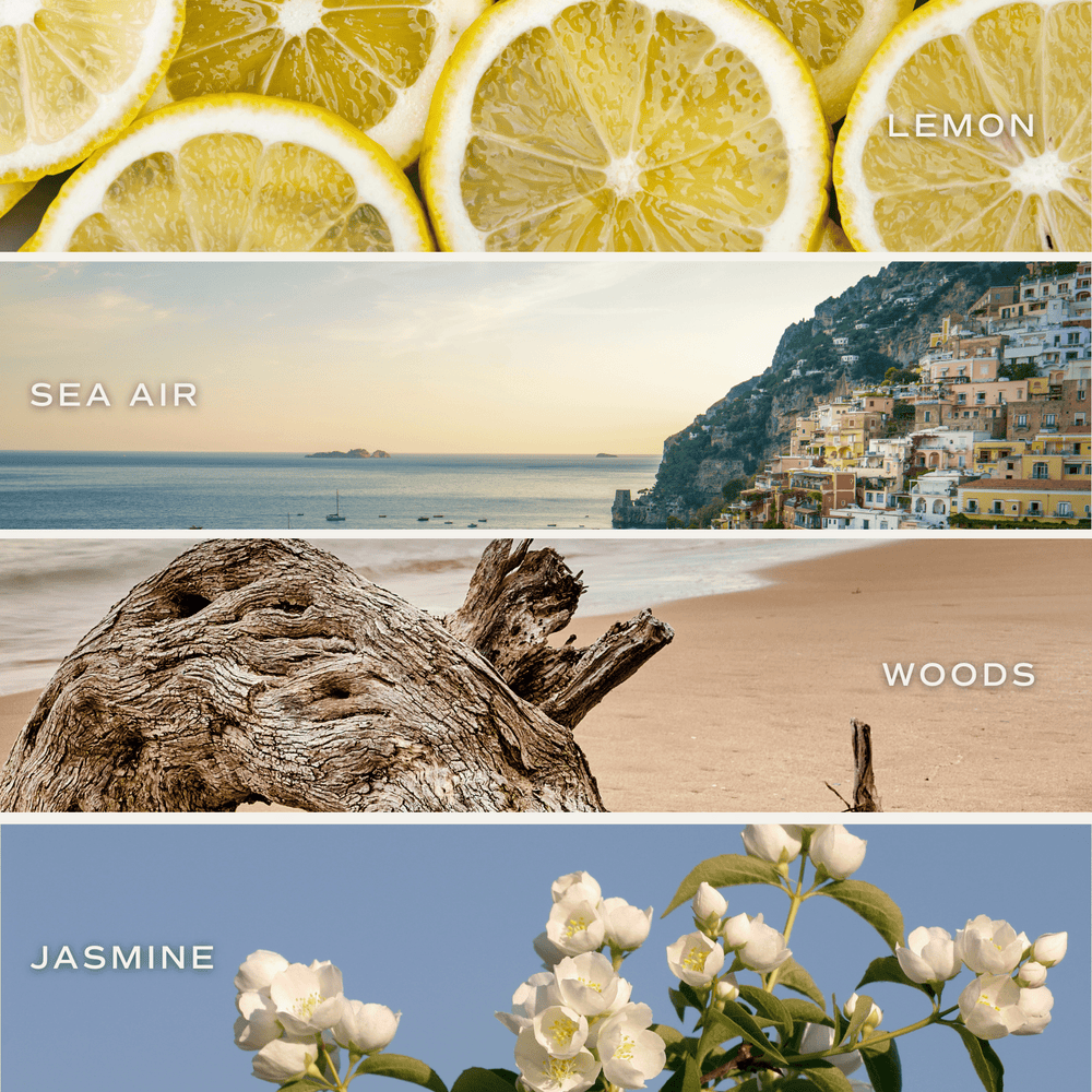 Sweet Water Decor Coastal Lemon Duftkerze mit Zitrus-, Holz-, Jasmin- und Meeresduft