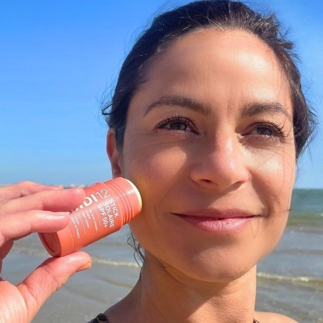 Praktischer Sonnenstick SPF 50+ für unterwegs Gesicht und Lippen