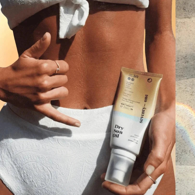 Dry Sun Oil SPF30 Sonnenöl mit seidigem Finish von Seventy-One Percent