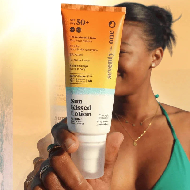 Sun Kissed Lotion SPF50+ leichte Sonnenlotion für Gesicht und Körper