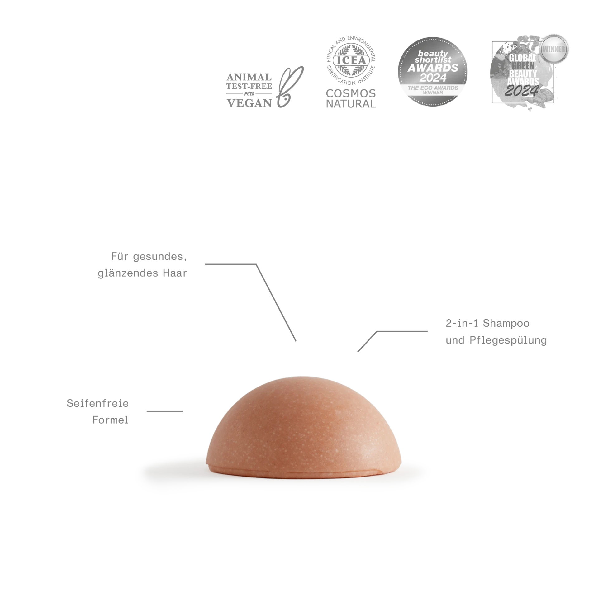 Festes Shampoo und Conditioner Super Soft Hair Wash + Balm.