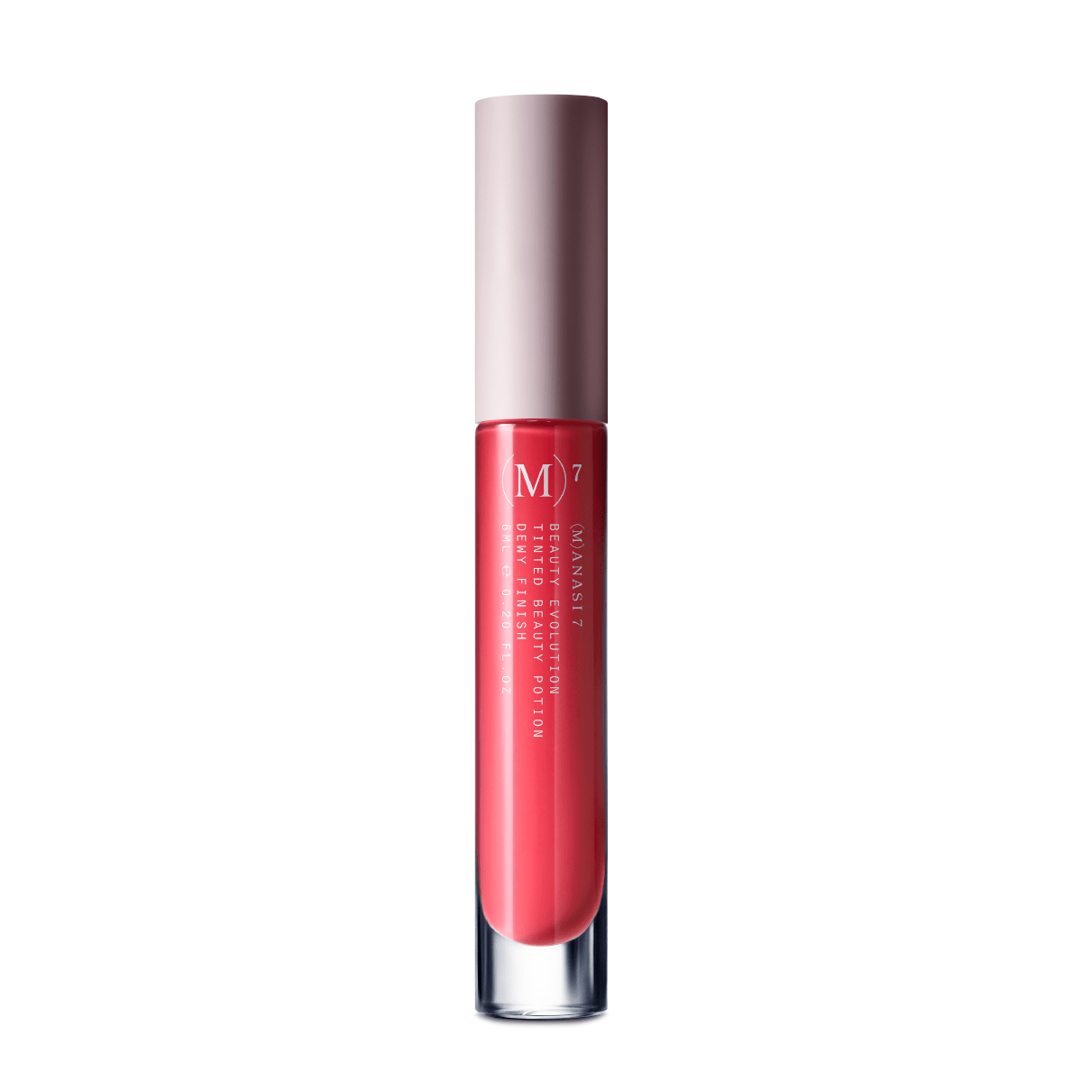 Manasi 7 Tinted Beauty Potion Azalea - Lipgloss vor weißem Hintergrund.