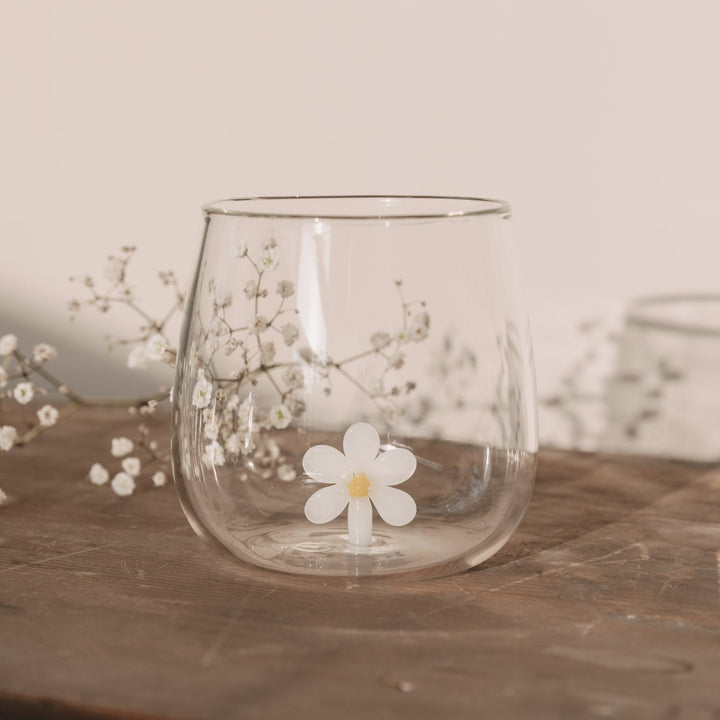 Drinking glass DAISY - owl cut