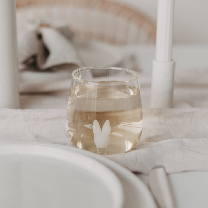 Drinking glass RABBIT FIGURINE - Owl cut