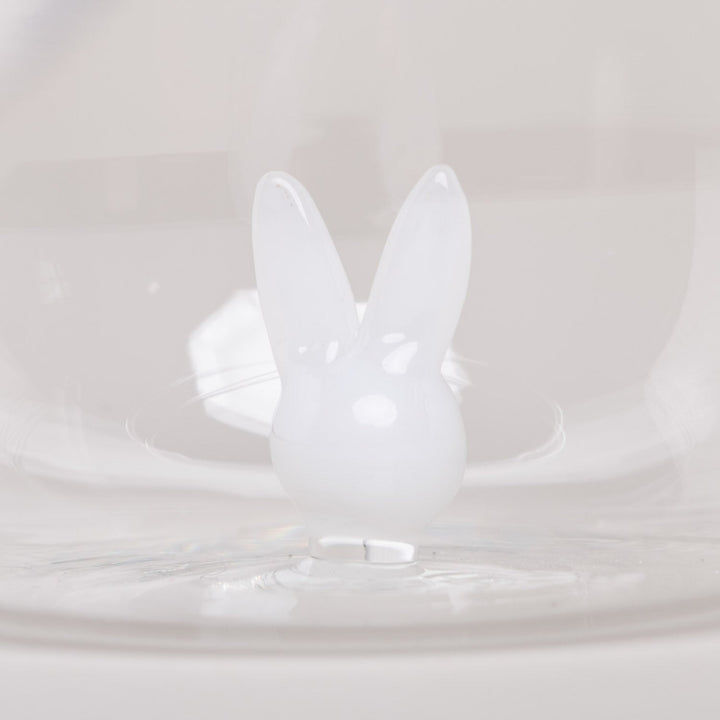Drinking glass RABBIT FIGURINE - Owl cut
