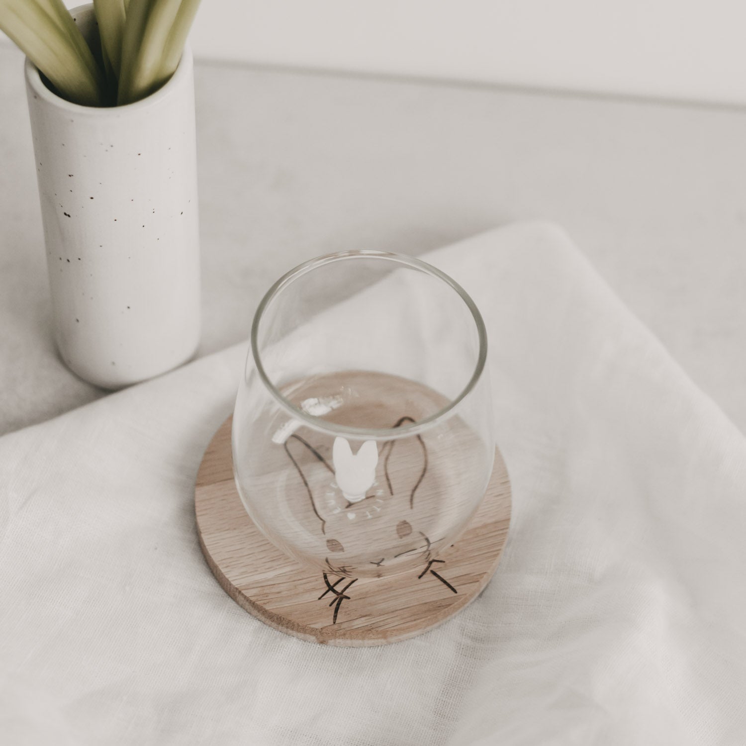 Trinkglas HASENFIGUR - Eulenschnitt