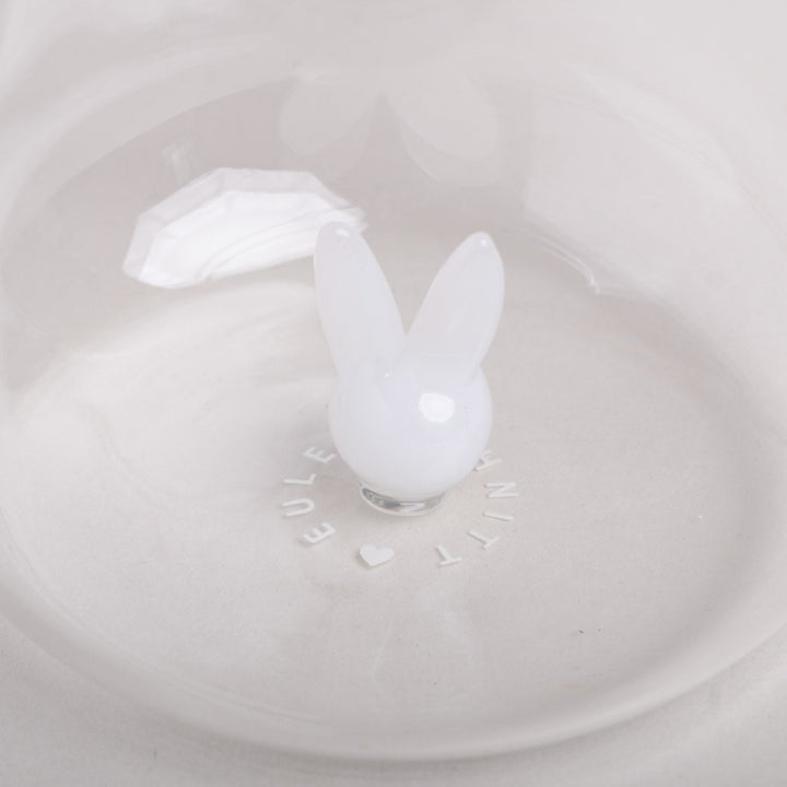Drinking glass RABBIT FIGURINE - Owl cut