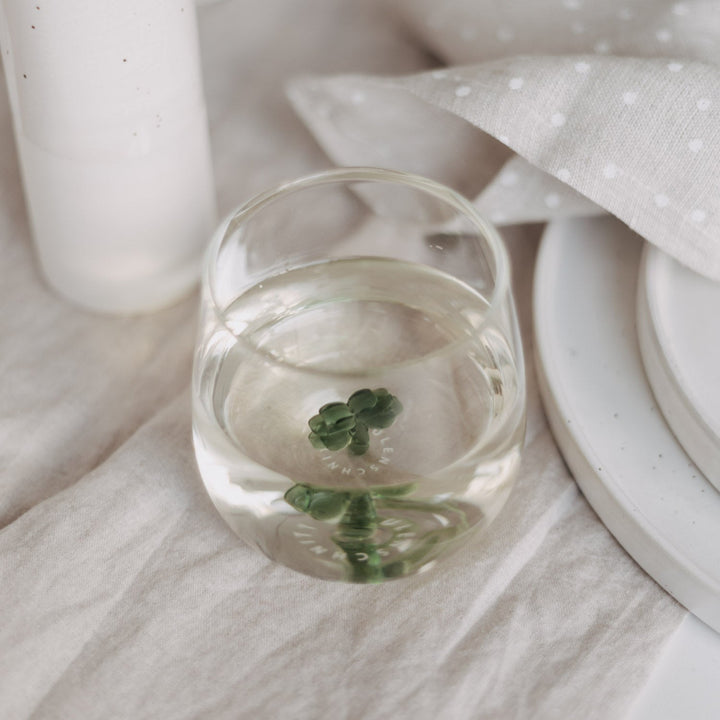 Drinking glass CLOVERLEAF FIGURE - Owl cut