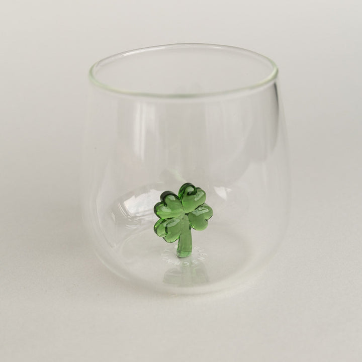 Drinking glass CLOVERLEAF FIGURE - Owl cut