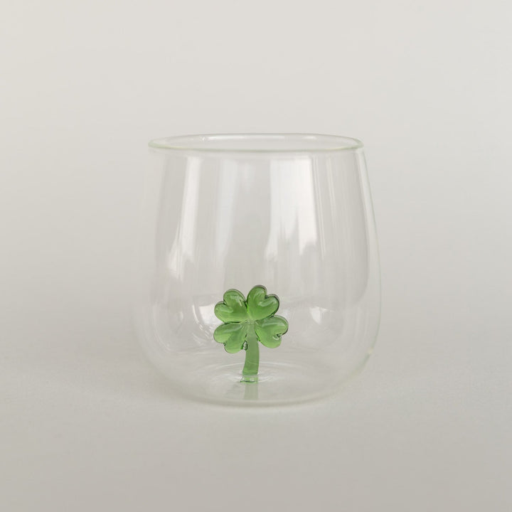 Drinking glass CLOVERLEAF FIGURE - Owl cut