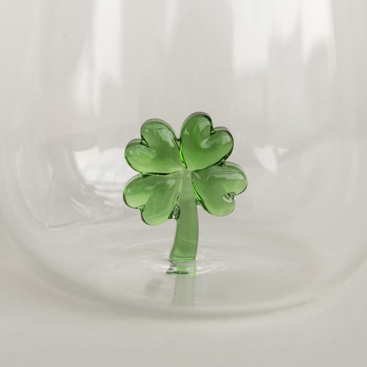 Drinking glass CLOVERLEAF FIGURE - Owl cut