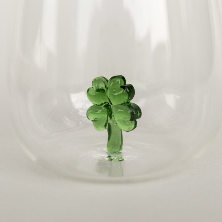 Drinking glass CLOVERLEAF FIGURE - Owl cut