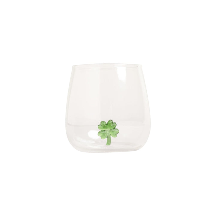 Drinking glass CLOVERLEAF FIGURE - Owl cut
