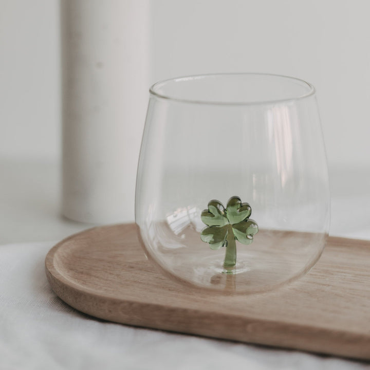 Drinking glass CLOVERLEAF FIGURE - Owl cut