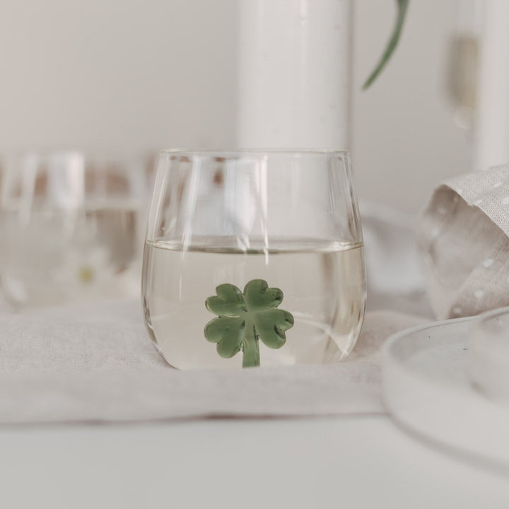 Drinking glass CLOVERLEAF FIGURE - Owl cut