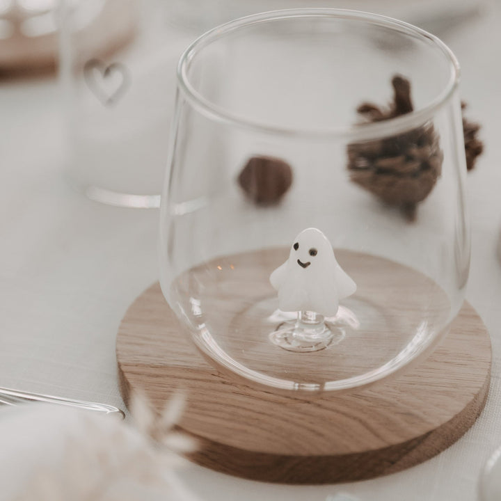 Trinkglas mit 3D-Figur GEIST von Eulenschnitt