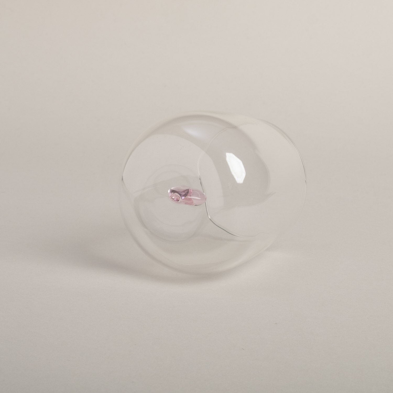 Trinkglas ROSA HERZ - Eulenschnitt