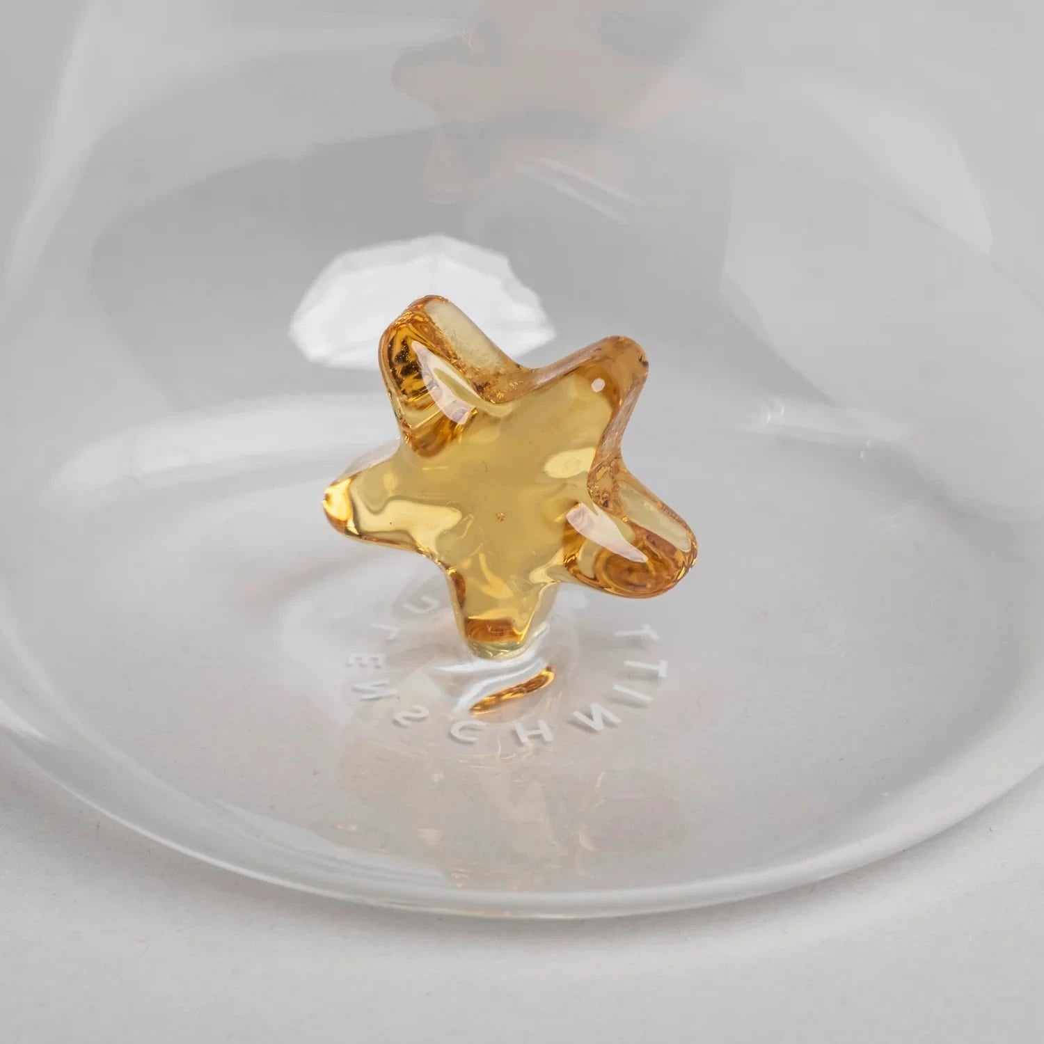 Detailaufnahme Stern aus dem Glas Sternfigur von Eulenschnitt.