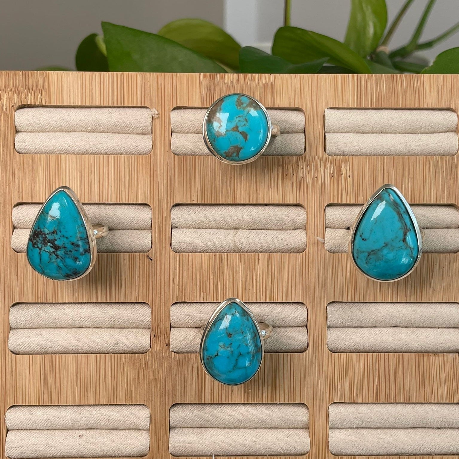 Turquoise ring, adjustable, highest quality, various unique pieces