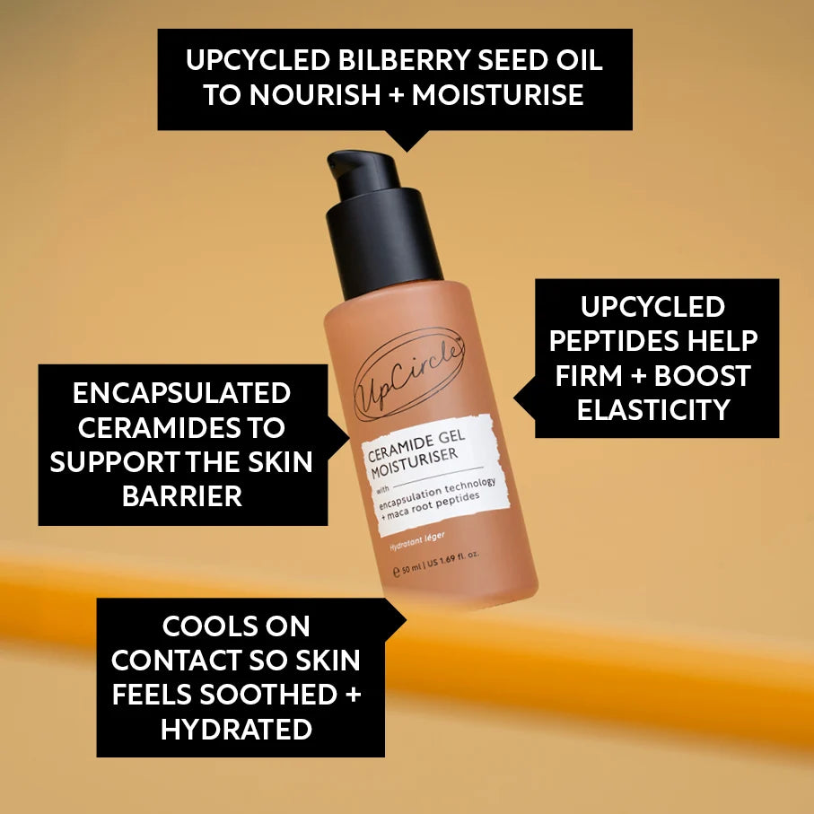 UpCircle Ceramide Gel Moisturiser mit Ceramide NP und Maca-Peptiden
