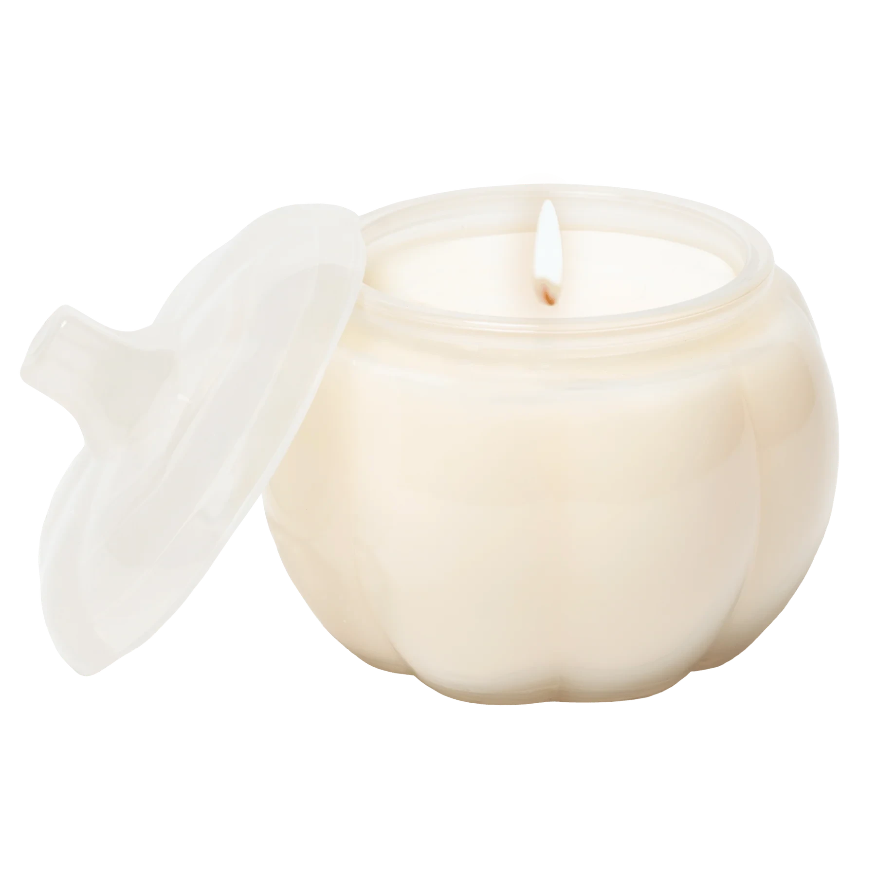 WARM and COZY - Pumpkin candle in white SWEET WATER DECOR