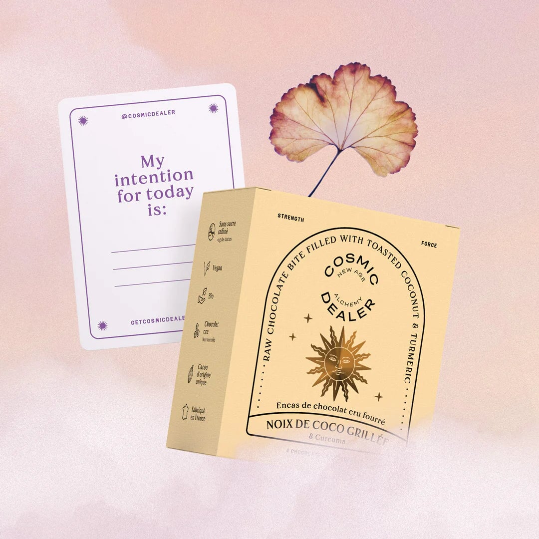 TOASTED COCONUT with Tumeric Spice Mix - 4er Box Chakra Schokolade -COSMIC DEALER