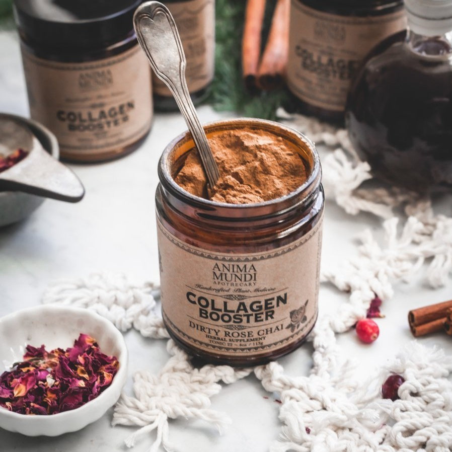 Collagen Booster Dirty Rose Chai: plantbased North Glow