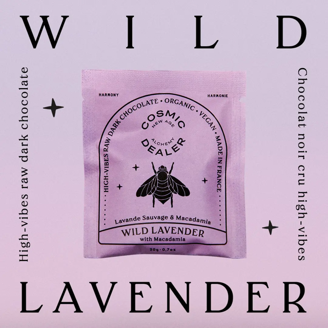 4er Box Chakra Schokolade mit 💜 Wildem Lavendel & Macadamia North Glow