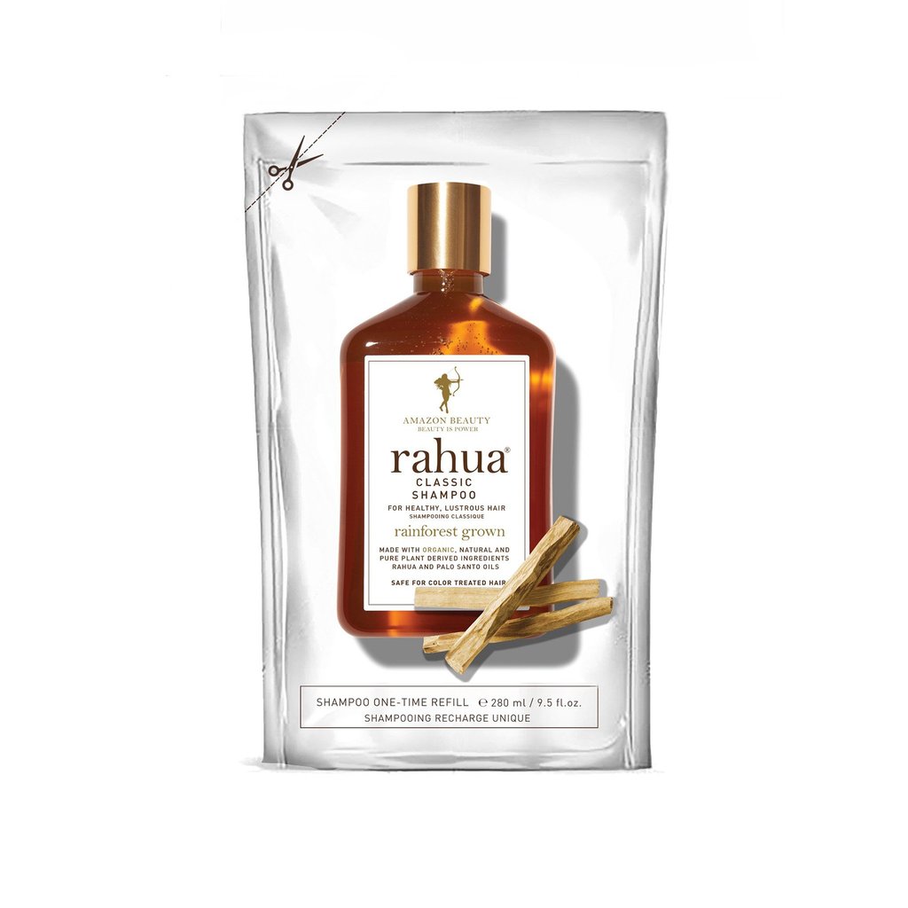 Rahua Classic Shampoo REFILLpouch vor weißem Hintergrund.