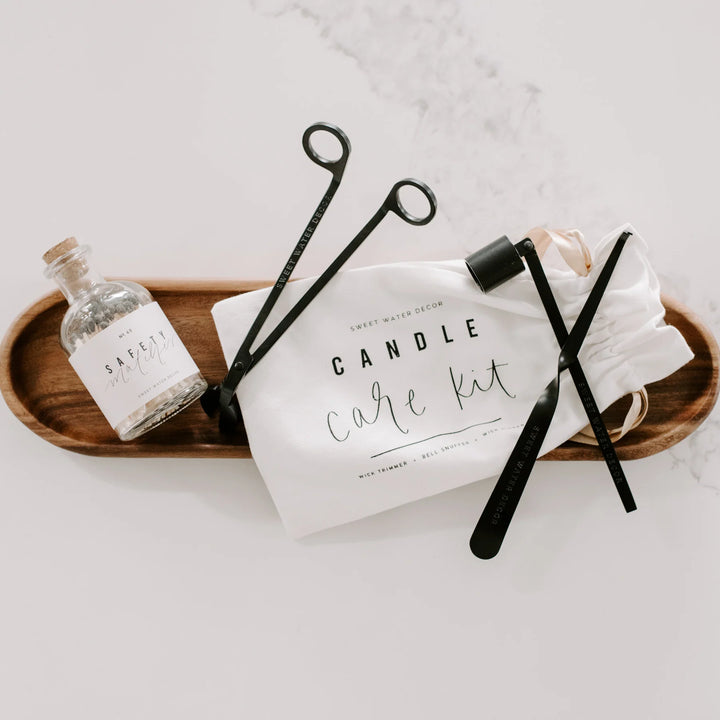 Black Candle Care Kit - dekoratives Set zum Trimmen und Pflegen von Kerzen