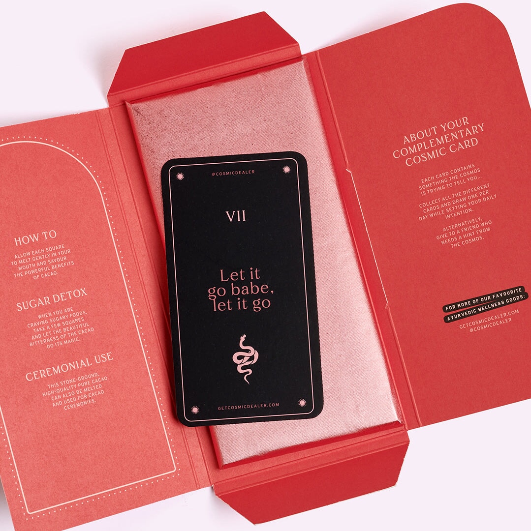 Cosmic Dealer 85% Chocolate with Hibiscus Salt & Calendula - Cosmic Dealer North Glow