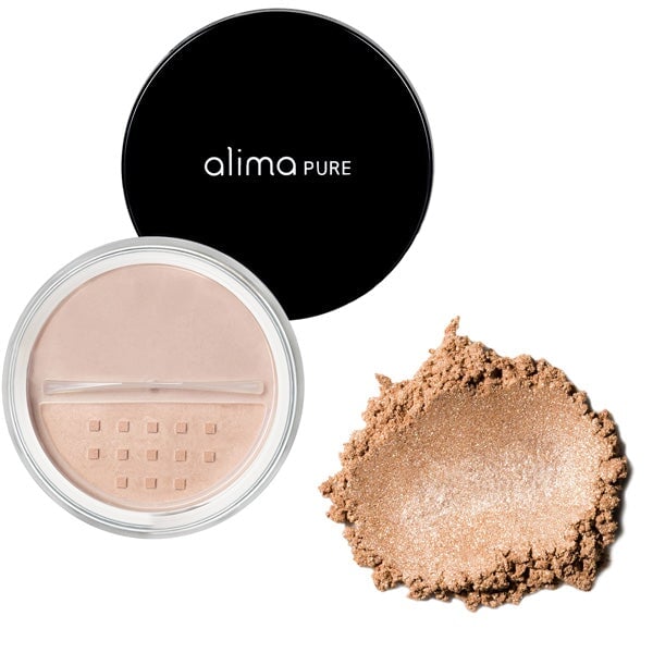 Mineral powder-based highlighter in 5 shades