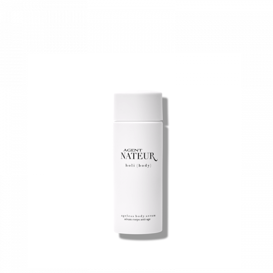 Agent nateur Holi Ageless Body Serum weiße Flasche vor weißem Hintergrund