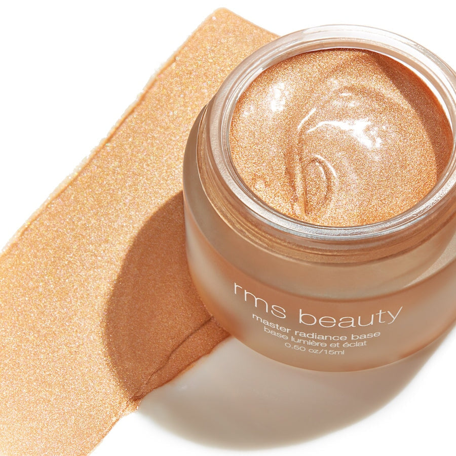 Offener Glastiegel Master Radiance Base von RMS mit Farb- und Texturbeispiel.
