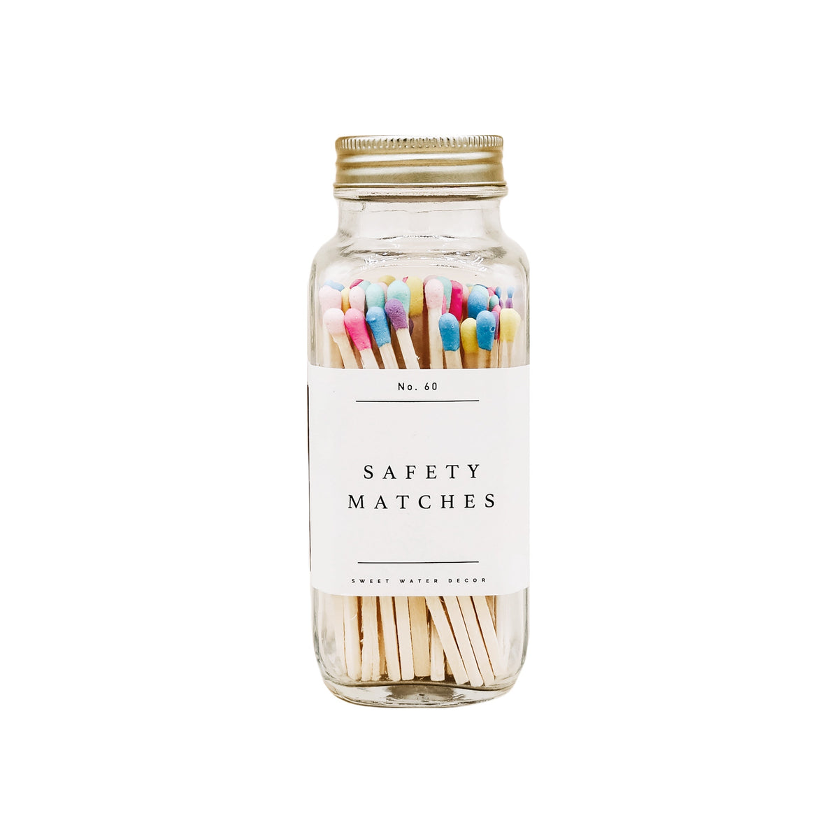Rainbow Safety Matches - Gold Lid | SWEET WATER DECOR - Streichhölzer