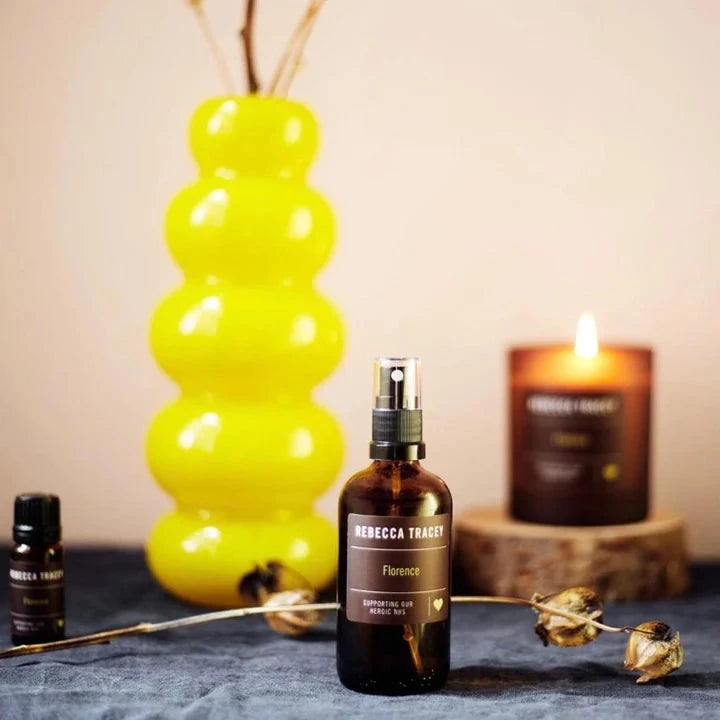 Raumspray Florence in der Duftkombination Mandarine, Grapefruit, Bergamotte, Rosenholz & Neroli