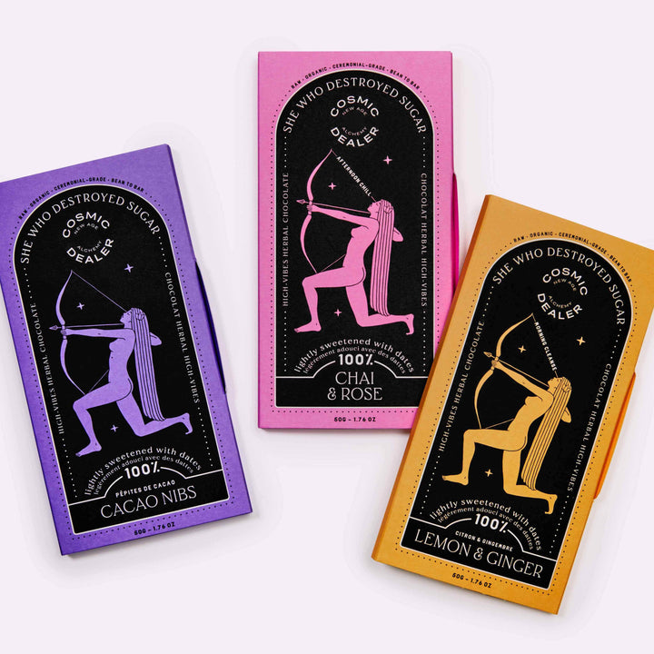 Chocolate bar (100% chocolate) with cocoa nibs - Cosmic Dealer