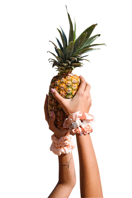 Silk scrunchie set of 2 / rose or white