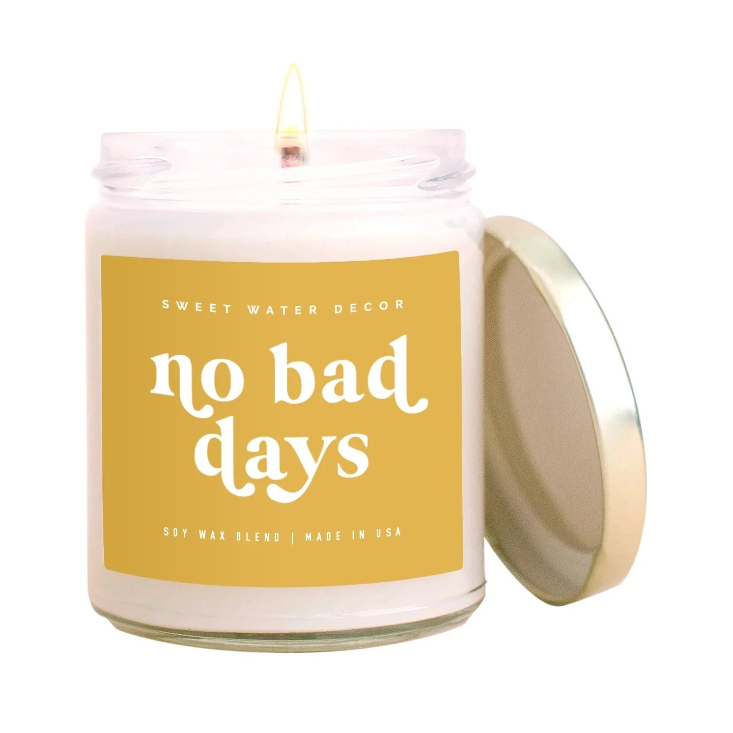 Soy wax candle "no bad days" | Sweet Water Decor