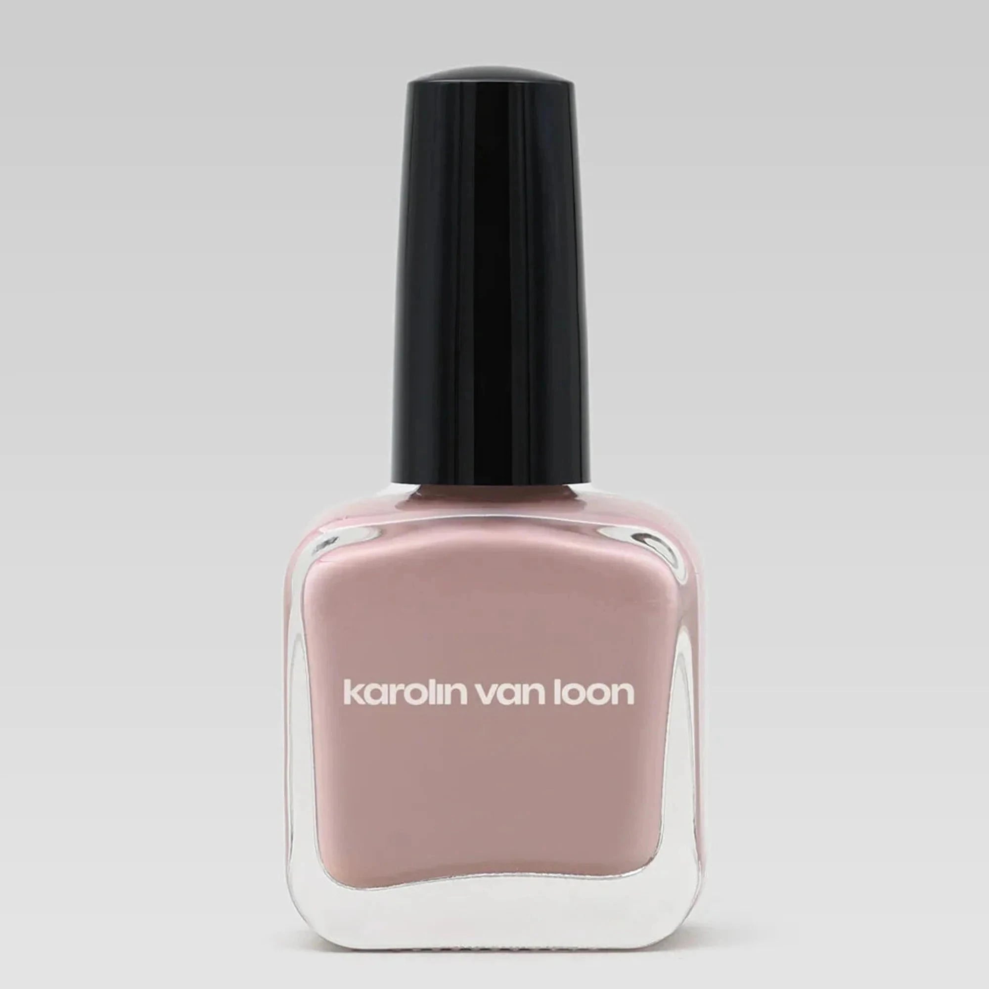 Karolin Van Loon Nagellack 15 Mauve Léger – Nude Pink auf hellem Hintergrund