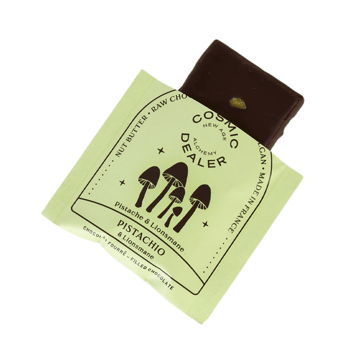 4er Box Chakra Schokolade mit 🍵 Pistachio & Lion's Mane - Cosmic Dealer