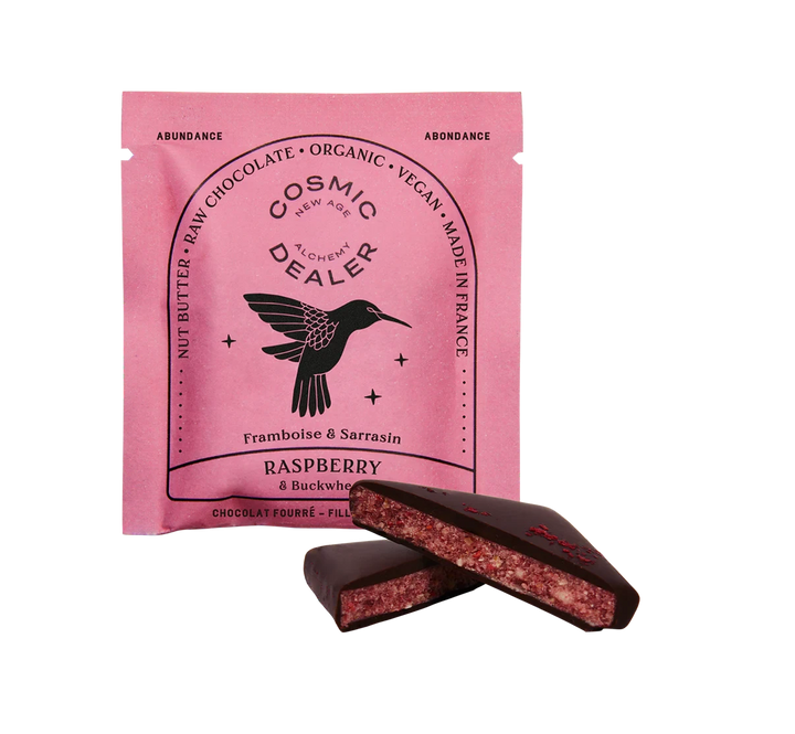 4er Box Chakra Schokolade - Raspberry & Buckwheat (Himbeere & Buchweizen) - Cosmic Dealer