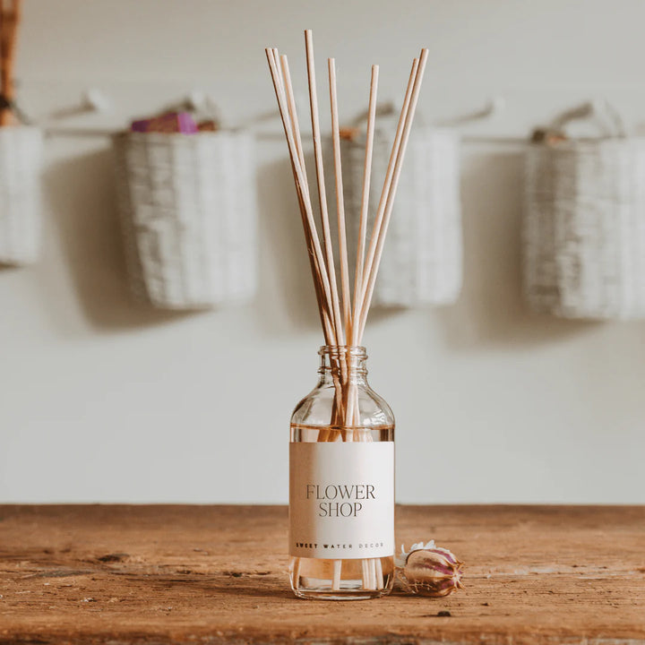 Diffuser mit Schilfrohrstangen "FLOWER SHOP"