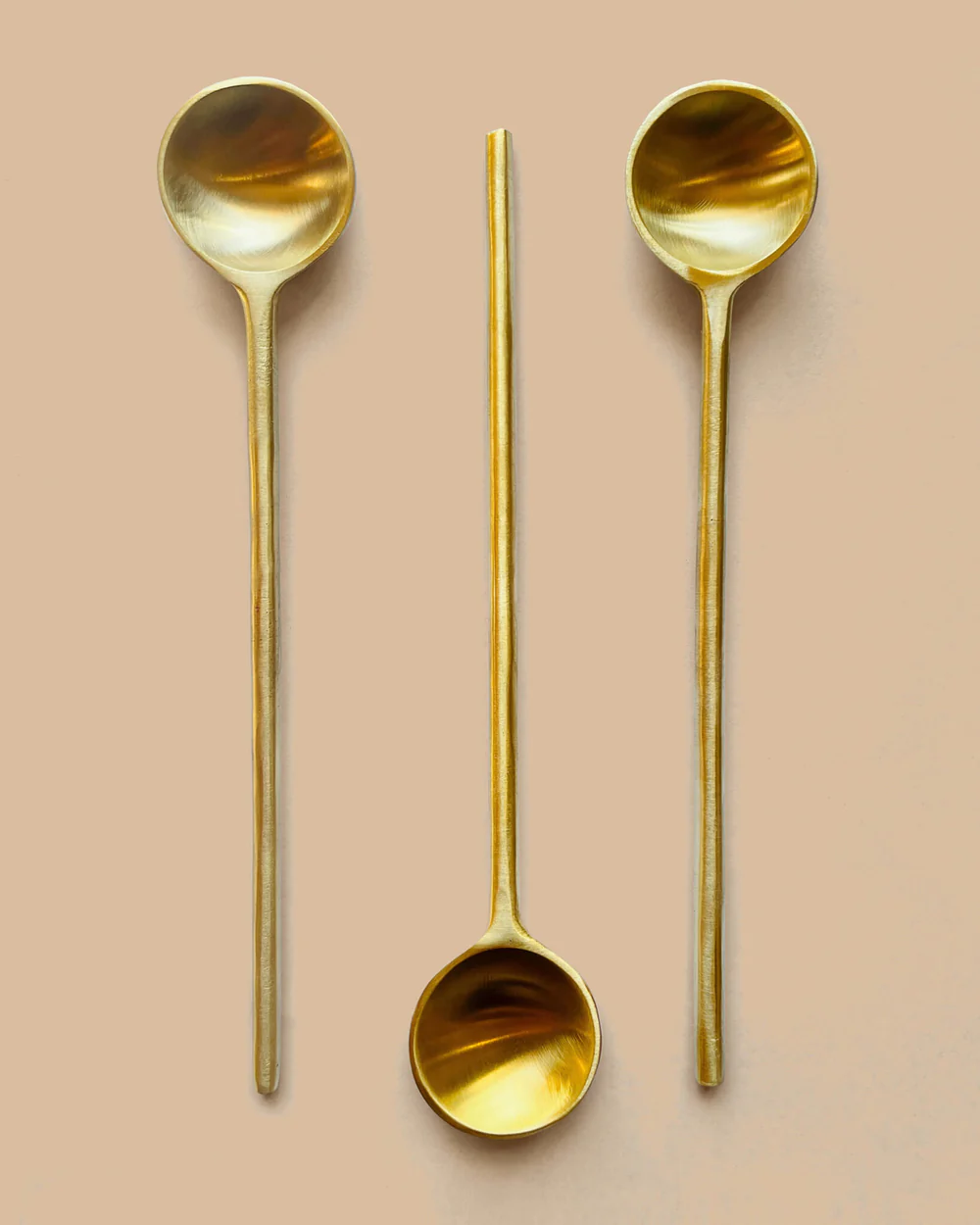 Brass Spoon - handgefertigter Messinglöffel North Glow