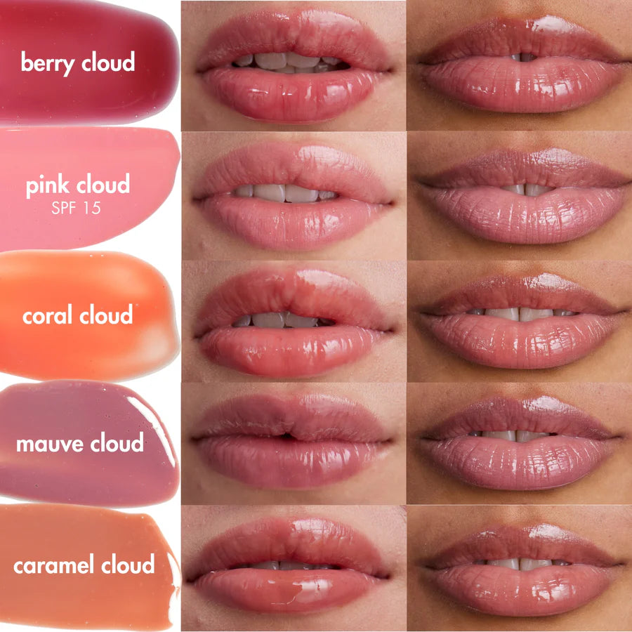 mehrere Lippe mit den verschiedenen farben des balmy lip tint  North Glow