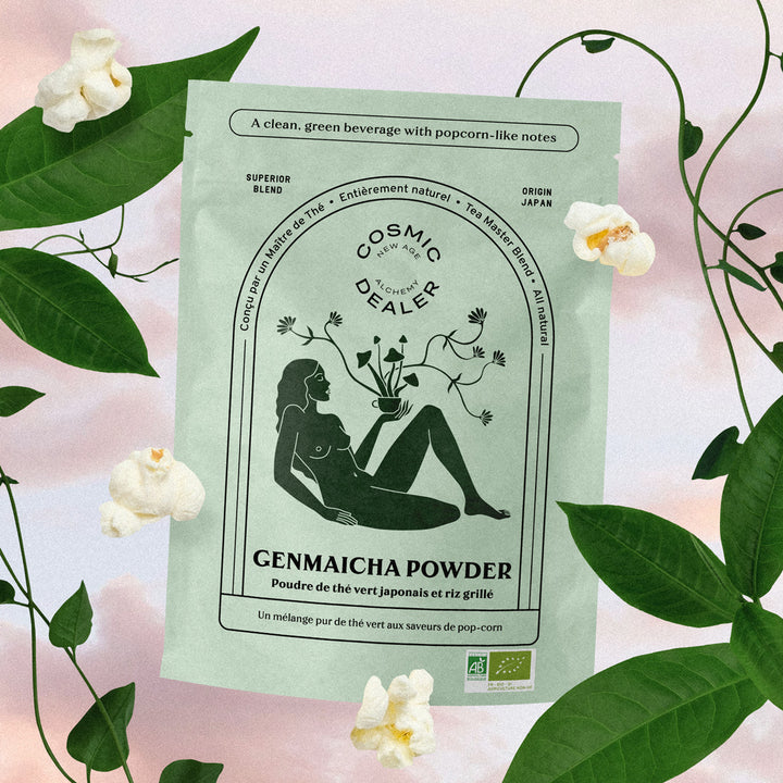 Genmaicha Powder - Bio-Sencha mit Bio geröstetem Reis