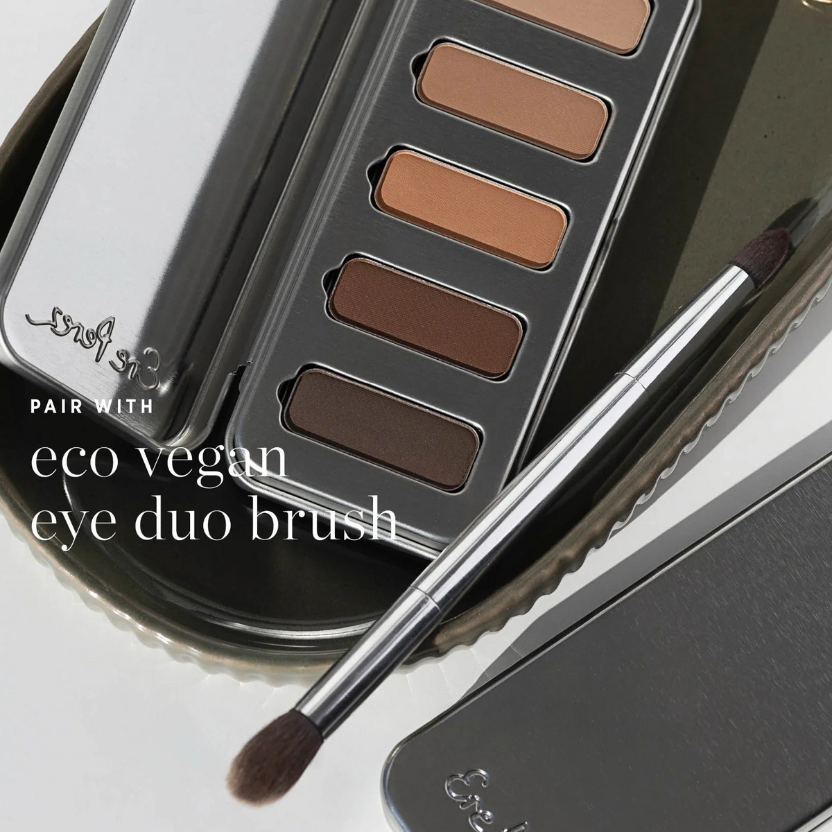 Ere Perez Element Matte – nachfüllbare Lidschattenpalette aus Weißblech mit Kamille, Kakaobutter und Passionsfruchtöl