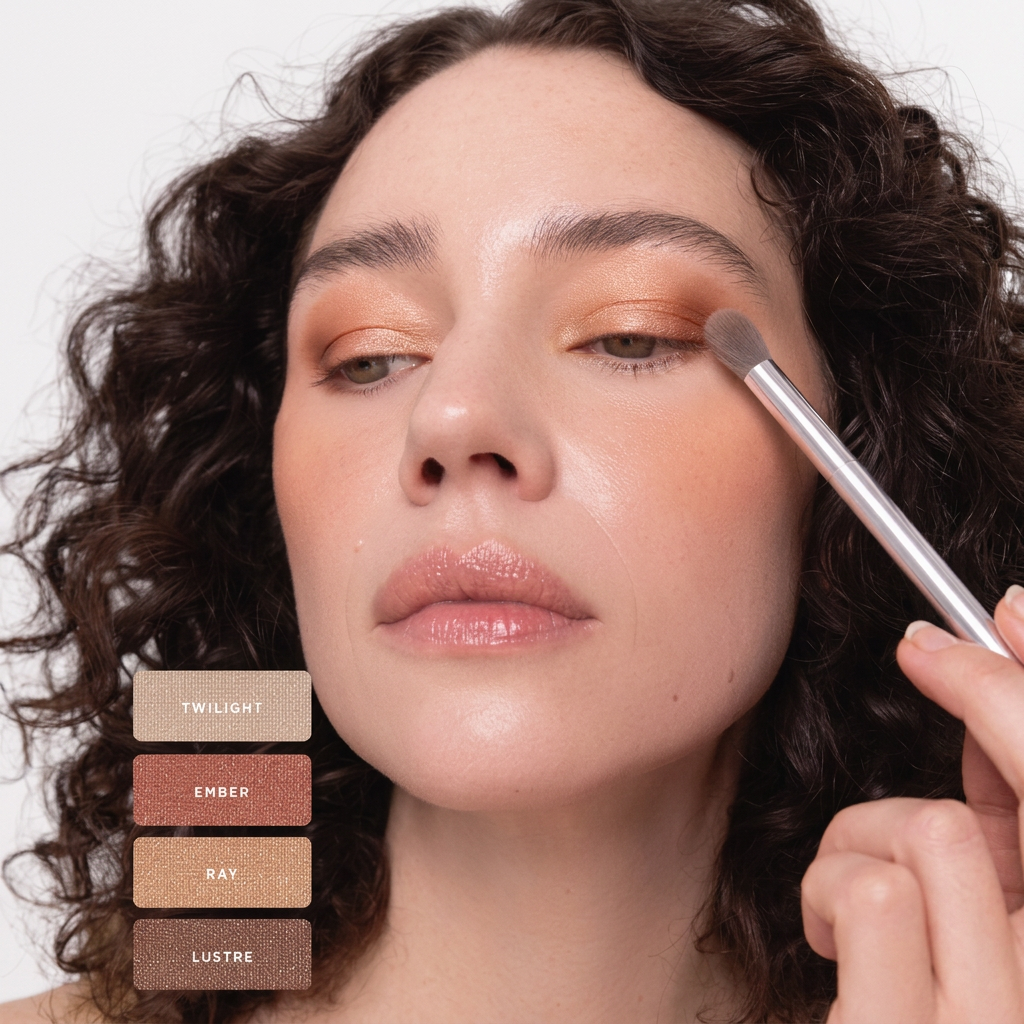 Ere Perez Light Shimmer – schimmernde Lidschattenpalette für leuchtende Augen-Make-up-Looks