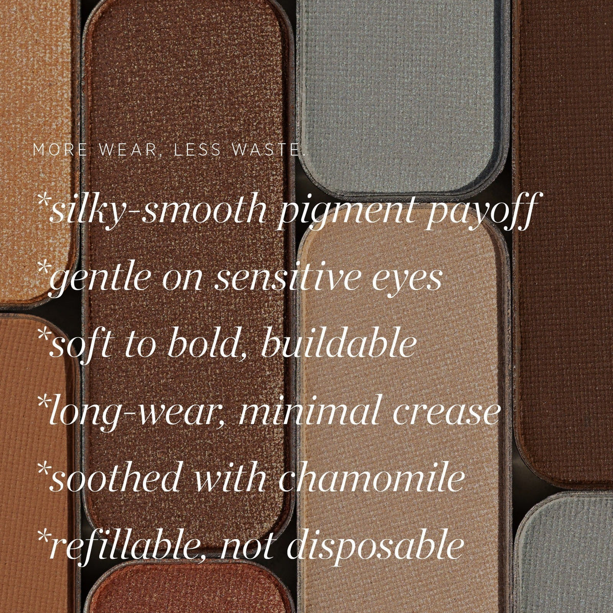 Ere Perez Chamomile Eye Palette Light Shimmer – 5 Perlmutttöne in talkfreier Puderformel